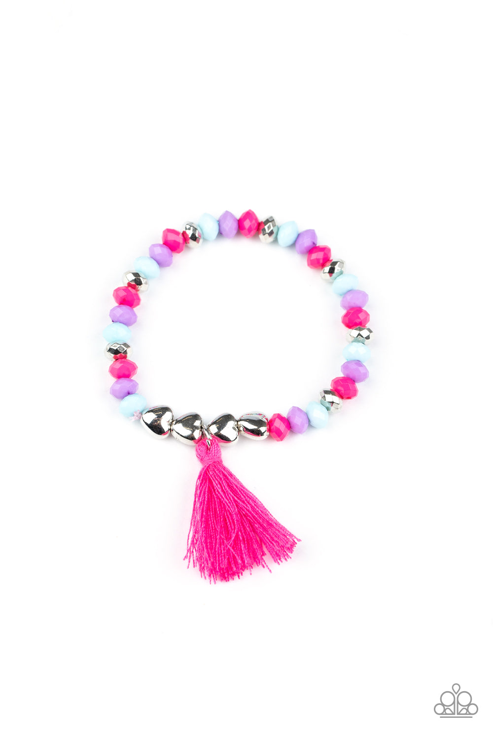 Starlet Shimmer Stretchy Bead Tassle Bracelet