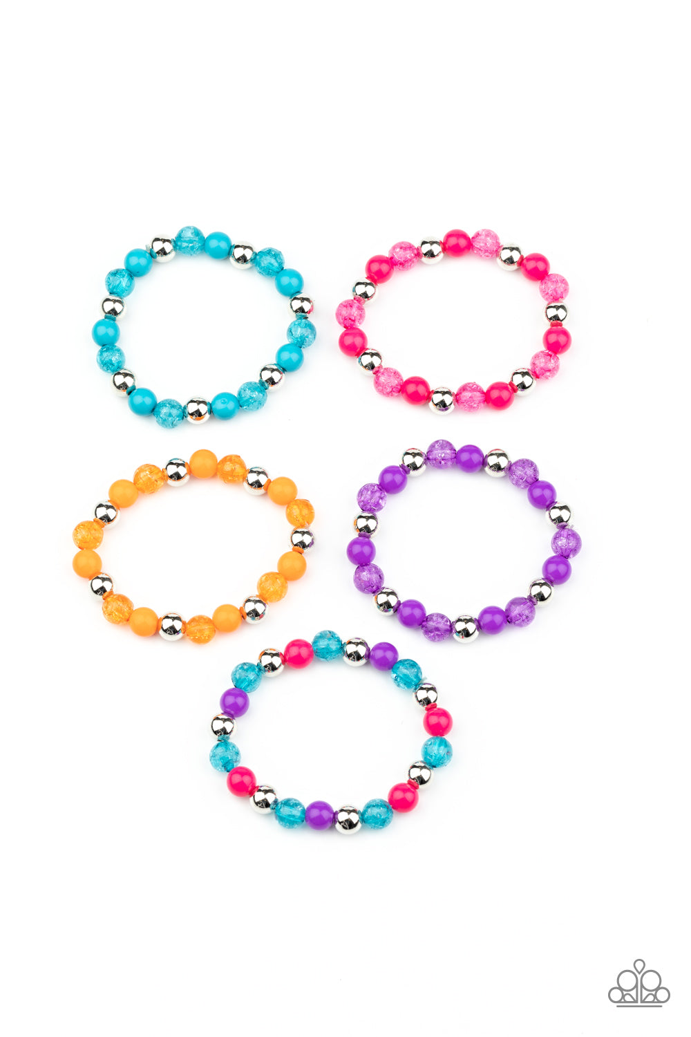 Starlet Shimmer Polished Bead Stretch Bracelet