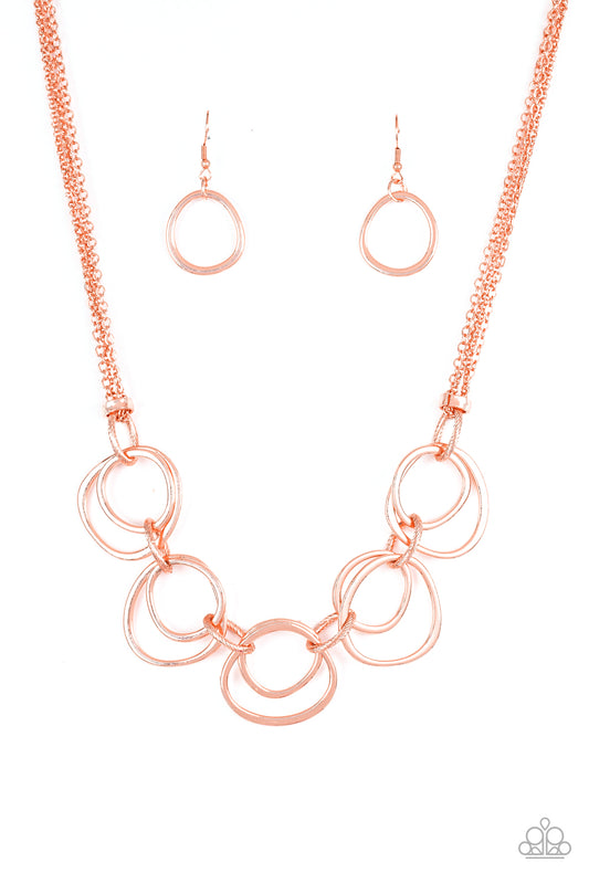 Asymmetrical Adornment - Shiny Copper