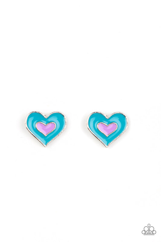 Starlet Shimmer Heart Post Earring